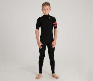 HURLEY BOYS ADVANTAGE 2/2MM SS FULLSUIT - BLACK