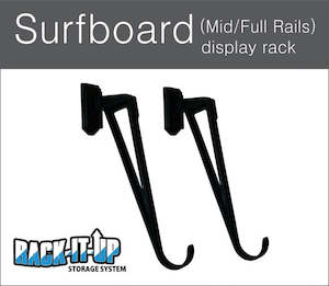 Surfboard Storage Racks: RACK IT UP SURFBOARD DISPLAY RACK 15 DEGREE ANGLE