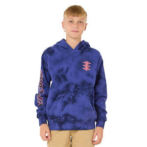 Rip Curl Raw Energy Tie Dye Hood-boy - Wild Berry