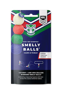 NRL Warriors Smelly Balls - coconut lime scented