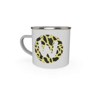 Letter - cheetah print - yellow