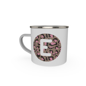 Letter - cheetah print - brown pink