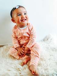 Iti (Arani/Orange) Long Sleeve Onesie