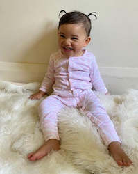 Nui (MÄwhero/Pink) Long Sleeve Onesie