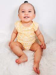 Raumati (KÅwhai/Yellow) Singlet Onesie