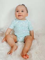 Raumati (KÄrikiÅrangi/Teal) T-Shirt Onesie