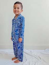 Whenua Pj Set  (Kids Unisex Kikorangi)