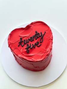 Bakery (with on-site baking): Smeary Heart Cake