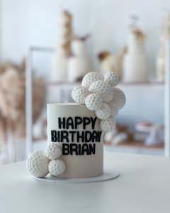 Golf Ball Cake