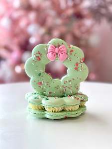 Christmas Macaron Wreath