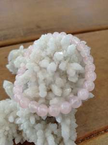 Store-based retail: Rose Quartz 6mm Bracelet