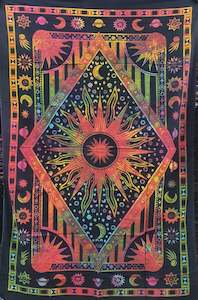 Sun & Moon Tie Dye Tapestry Single