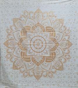 Store-based retail: Golden Mandala Tapestry Double