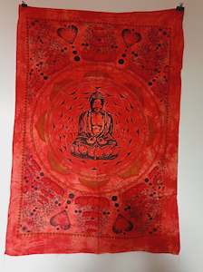 Store-based retail: Orange Thai Buddha Tapestry