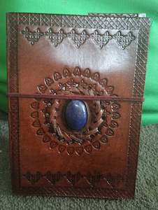 Store-based retail: Leather Journal- Lapis Lazuli Gem