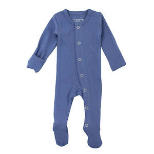 Baby wear: Organic Snap Footie | Slate