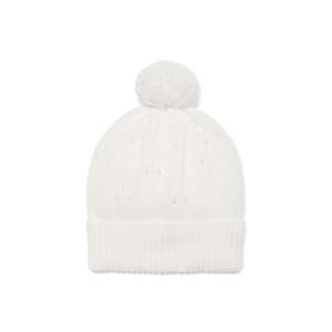 Knit Beanie | Pointelle Ivory