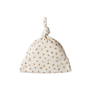 Baby wear: Knotted Beanie Pointelle | Tulip Print