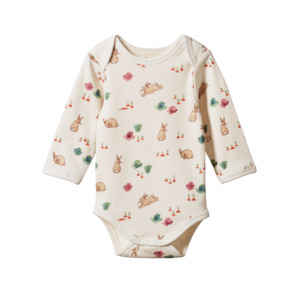 Baby wear: Long Sleeve Bodysuit | Country Bunny Print