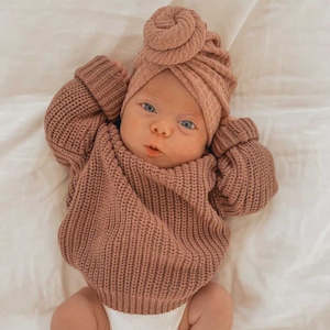 Baby wear: Turban | Waffle Knot | Dusty Pink