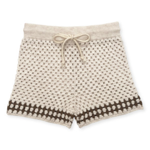 Hand Crochet Shorts | Coconut