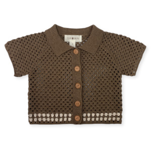 Baby wear: Hand Crochet Shirt | Mud