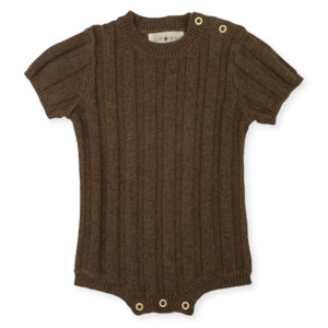 Wide Rib Tee Bodysuit | Mud