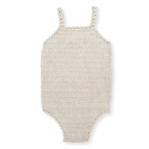 Baby wear: Hand Crochet Bodysuit | Coconut