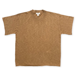 Ladies Knitted Linen Tee | Cedar