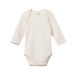 Long Sleeve Bodysuit | Pointelle