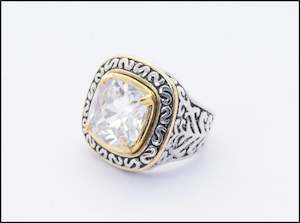 Filigree Square Ring