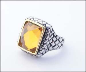 Square Topaz Ring