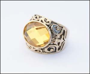 Topaz Oval Ring