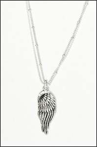 Whitehot Wing/Silver Necklace