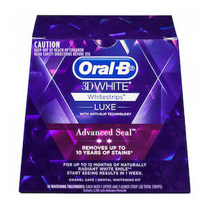 Frontpage: Oral B 3D White Whitestrips™ Luxe Advanced Seal 14 Treatments