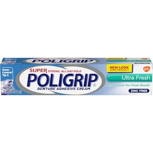 Super POLIGRIP Denture Adhesive Cream Ultra Fresh 68g