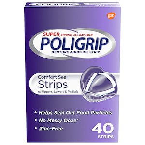 Super Poligrip Comfort Seal Strips 40 count