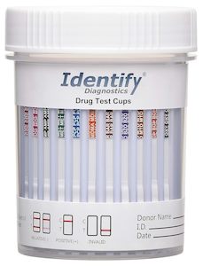 12 Panel Instant Drug Test Cup by Identify Diagnostics