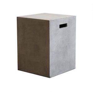 Concrete Stool - Rectangle - White Sugaa and Co