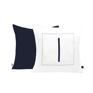 Products: Navy Dash Cushion - White Sugaa and Co