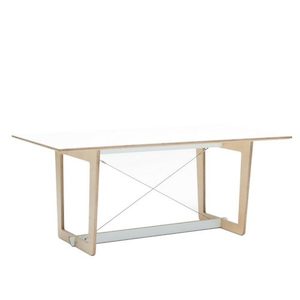 Trestle Dining Table - White Sugaa and Co