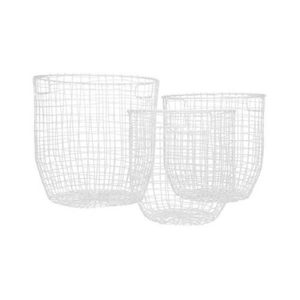 Baskets White - set of 3 - White Sugaa and Co