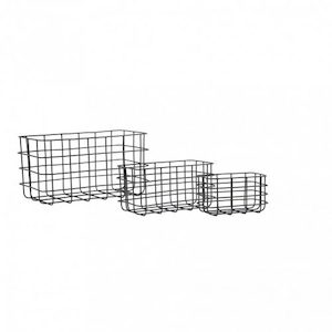 Baskets Black - set of 3 - White Sugaa and Co