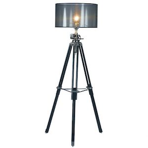 Tripod Floor Lamp Black - White Sugaa and Co