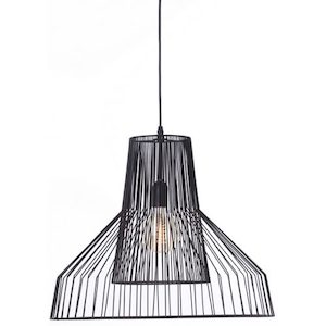 Metal Pendant Lamp Black - White Sugaa and Co