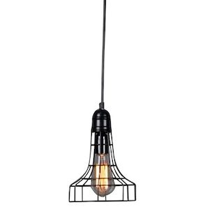 Hanging Light Matt Black - White Sugaa and Co