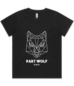 Part Wolf Cube Tee (Womens Black)