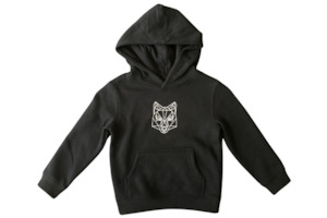 Part Wolf Little Kids Hood (Black)