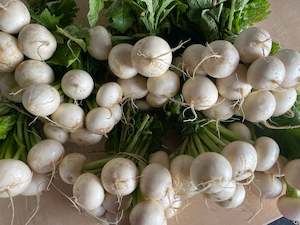 Crooked Vege Organic Salad Turnips - Bunch