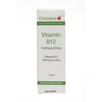 Clinicians Vitamin B12 Sublingual Drops 15mls Clinicians